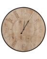 Reloj de pared madera clara/negro ø 60 cm DOLE_825303
