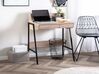 2 Drawer Home Office Desk with Shelf 73 x 48 cm Light Wood BROXTON_710499