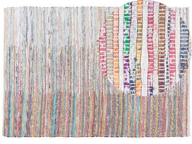 Teppich Baumwolle bunt 160 x 230 cm Kurzflor MERSIN