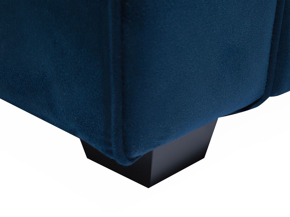 3-Sitzer Sofa Samtstoff marineblau FALUN | Beliani.de