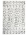 Teppich weiss / grau 200 x 300 cm geometrisches Muster Kurzflor SIBI_883779