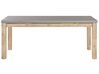 Mesa de comedor de cemento reforzado gris/madera clara 180 x 90 cm OSTUNI_804656