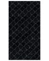 Kunstfellteppich Kaninchen schwarz 80 x 150 cm Shaggy GHARO_860206