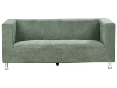 Háromszemélyes zöld kárpitozott kanapé FLORO