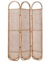 Folding Rattan 3 Panel Room Divider 118 x 180 cm Natural CORTONA_866383