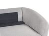 3-Sitzer Sofa Polsterbezug hellgrau / gold TROSA_851991