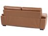 3 Seater Faux Leather Sofa Golden Brown VOGAR_850619