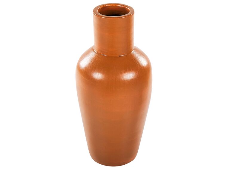 Terakotová dekorativní váza 37 cm oranžová KARFI_850414