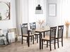 Wooden Dining Table 120 x 75 cm Light Wood and Black HOUSTON_745743