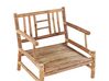 4 Seater Bamboo Wood Garden Sofa Set White RICCIONE_836499