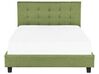 Čalouněná postel 140 x 200 cm zelená LA ROCHELLE_833032