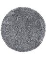 Teppich schwarz-weiß ⌀ 140 cm Shaggy CIDE_746823