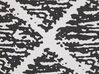 Set of 2 Cotton Cushions Geometric Pattern 45 x 45 cm Black and White HAZRO_802274