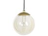 5 Light Glass Pendant Lamp Gold NOEL_884321