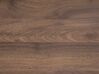 Couchtisch dunkler Holzfarbton / schwarz rechteckig 100 x 60 x 40 cm DELANO_756722