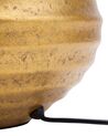 Tischlampe gold 42 cm Trommelform KUBAN_690528