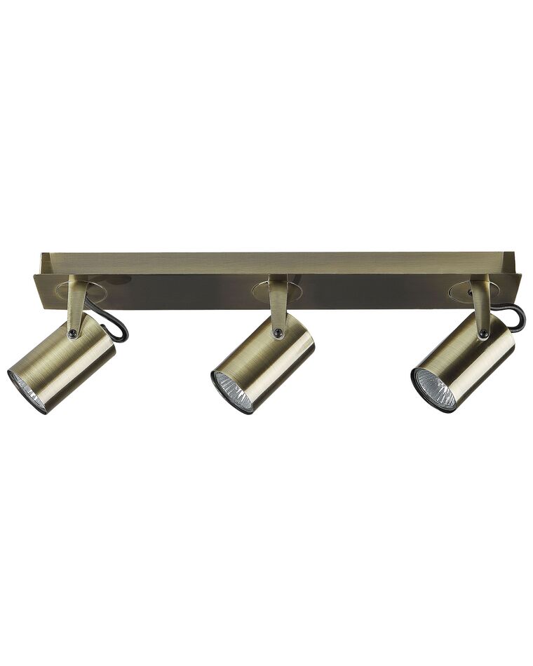 3 Light Spotlight Metal Bar Brass KLIP_828515