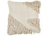 Set of 2 Cotton Tufted Cushions 45 x 45 cm Beige SOURWOOD_906145