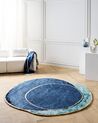 Viskózový koberec 200 x 200 cm námořnická modrá KANRACH_904047