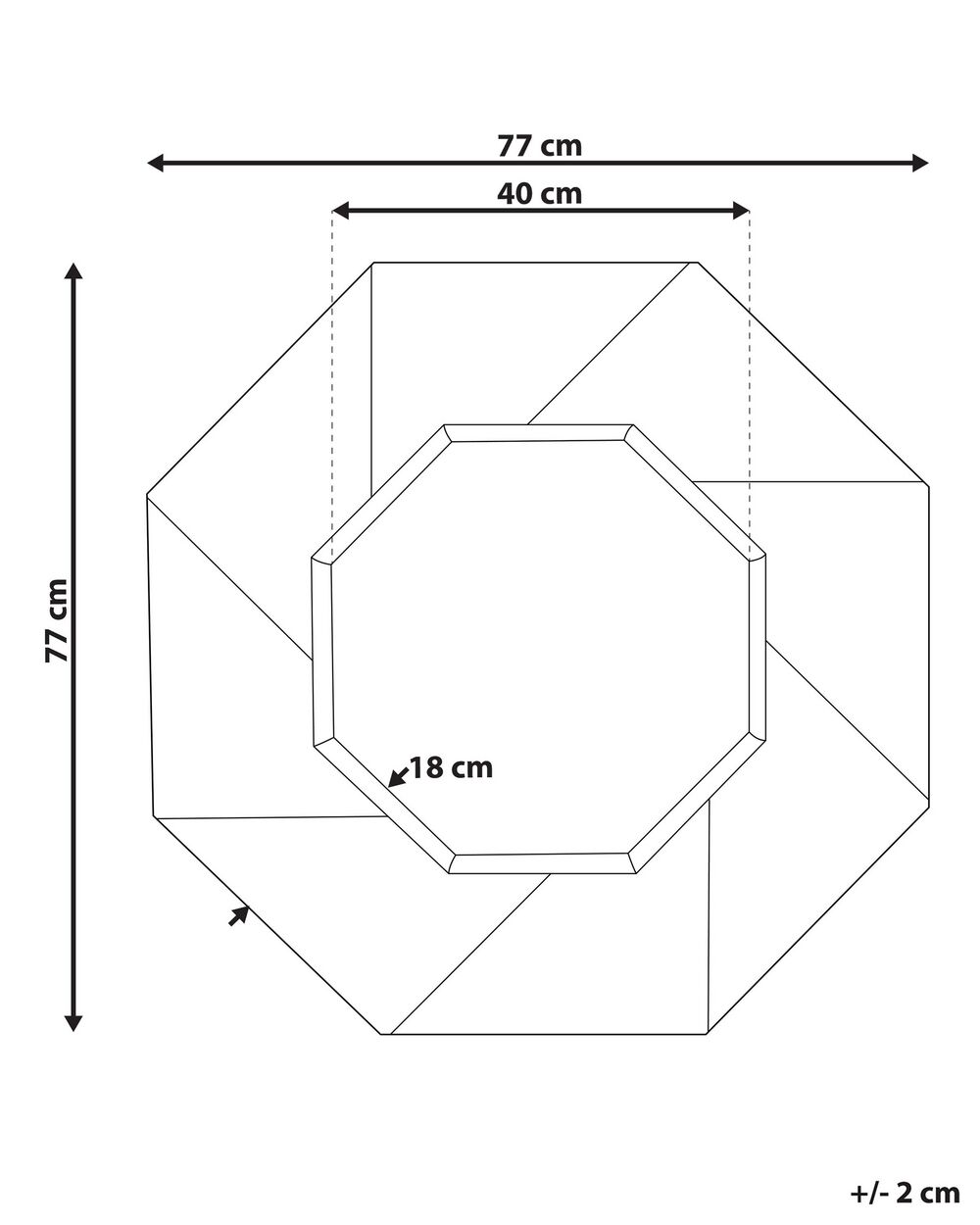 N st nn Zrcadlo 77 X 77 Cm Tmav D evo MIRIO Beliani cz