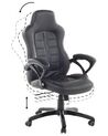 Kancelářská židle černá/tmavě hnědá PRINCE_756049