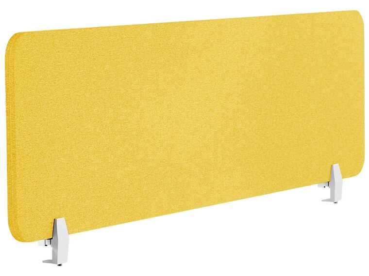 Przegroda na biurko 160 x 40 cm żółta WALLY_853200