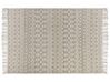 Teppich Wolle sandbeige 160 x 230 cm Kurzflor ALUCRA_856242