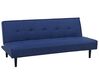Sofá-cama de 3 lugares em tecido azul escuro VISBY_695085