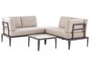 Lounge Set Aluminium grau 6-Sitzer linksseitig modular Auflagen beige RIMA III_828889