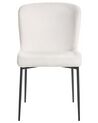 Set of 2 Fabric Chairs Off-White ADA_867419