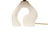 Lampada da tavolo ceramica bianca e naturale 42 cm BARBAS_871538