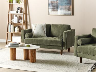 2-seters sofa stoff Grønn NURMO