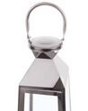 Lampion stalowy 42 cm srebrny CRETE_723179