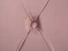 Letto matrimoniale in velluto rosa in stile chesterfield 160x200cm AVALLON_694439