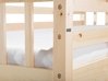 Łóżko piętrowe drewniane 90 x 200 cm jasne REVIN_699926