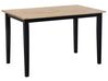 Jedálenská súprava stola a 4 stoličiek svetlé drevo/čierna HOUSTON_745745