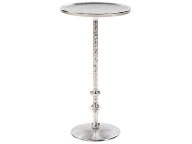 Kovový odkládací stolek stříbrný MEDA