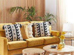 Koristetyyny 45 x 45 cm beigemusta DEADNETTLE