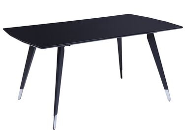Jedálenský stôl 160 x 90 cm čierny MOSSLE