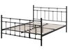Kovová posteľ 140 x 200 cm čierna LYNX_806498