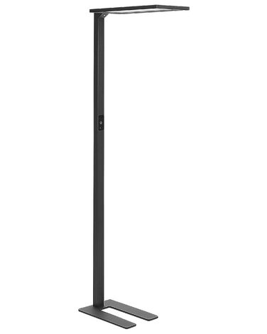 Lámpara de pie LED de metal negro 196 cm ORION