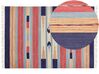 Kelim Teppich Baumwolle mehrfarbig 140 x 200 cm geometrisches Muster Kurzflor GANDZAK_869352
