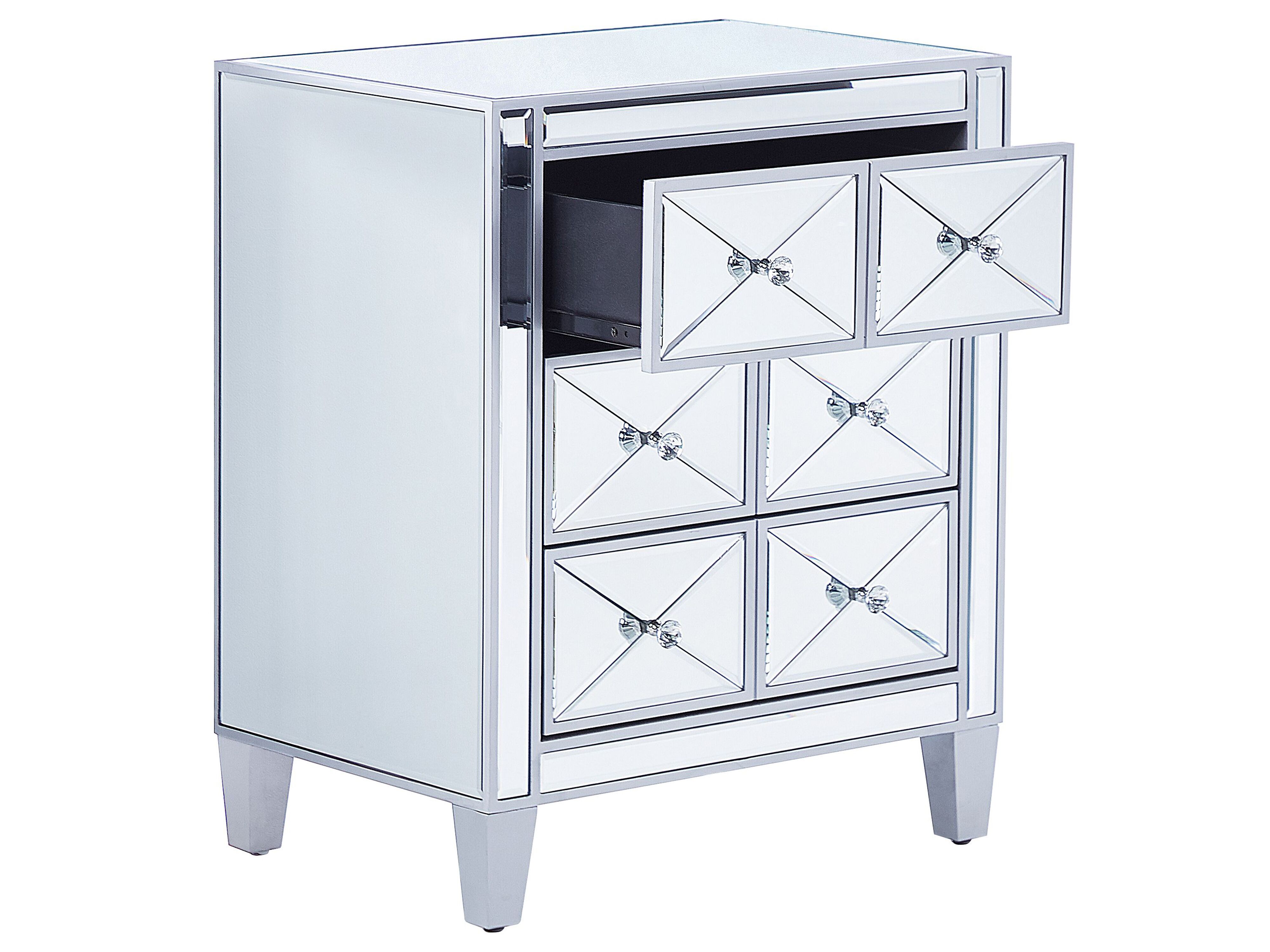 Kommode Spiegeleffekt 3 Schubladen MONS | Beliani.hu