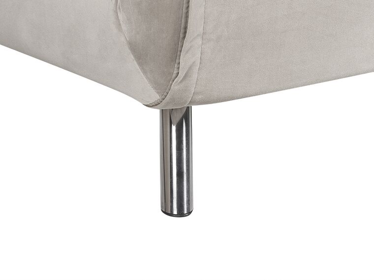 Sofá cama de terciopelo gris claro FARRIS Beliani.es