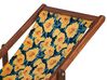 Set of 2 Sun Lounger Replacement Fabrics Floral Pattern Yellow ANZIO / AVELLINO_819914