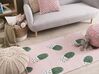 Kaktuszos rózsaszín szőnyeg 80 x 150 cm ELDIVAN_754996
