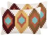 Set of 2 Embroidered Cotton Cushions Geometric Pattern 40 x 60 cm Multicolour DANAPUR_829340