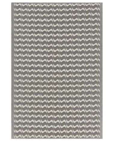 Tapis extérieur au motif géométrique gris 120 x 180 cm TUMKUR