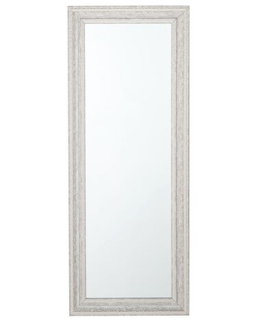 Specchio da parete in color beige/argento 50 x 130 cm VERTOU