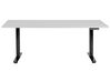Electric Adjustable Standing Desk 180 x 80 cm Grey and Black DESTINAS_899738